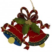 Рождественское украшение "Колокольчик", подвесной, дерево; h10.Арт.ЕУ-9930