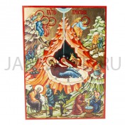 Икона "Рождество Христово", дерево, позолота, печать-краска; 17*23.Арт.И-СТГ-001/123