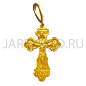 Православный нательный крест, металл, жёлтый; h3,2.Арт.КН-006-18