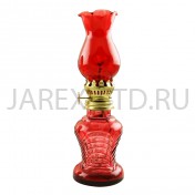Лампа масляная, стекло, красная; h20.Арт.ЛК-001