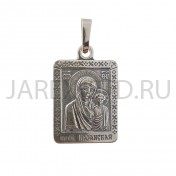 "Казанская", нательная икона(образок), серебрение.Арт.ОНП-М-001/053