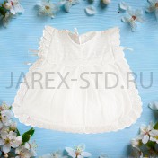 Крестильное платье, белое,100% хлопок; размер 1-2 года.Арт.Т-К-005с