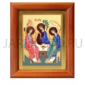 Икона Троица , полиграфия,  в багетной рамке со стеклом; 8*9,5 см.Арт.И-БР-1/146