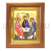 Икона Троица, полиграфия,  в багетной рамке со стеклом; 12,5*14,5.Арт.И-БР-2/146