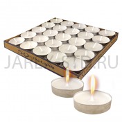 Набор парафиновых, чайных свечей в гильзе, 50 шт.; h0,9.Арт.НСП-50