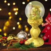 Рождественский снежный шар "Святое семейство", полистоун; h22.Арт.П-КР-50736