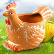 Подставка пасхальная для 1-го яйца, цветная керамика; h10,5.Арт.ПК-10059