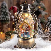 Рождественский вертеп "Святое семейство", с подсветкой, полистоун; h25,5.Арт.РВ-7352-4