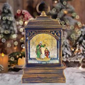 Рождественский вертеп "Святое семейство", с подсветкой, полистоун; h21.Арт.РВ-7352-5