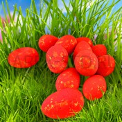 Набор пасхальный "Яйца", красные, 12 штук; h.Арт.ПК-Я-231135