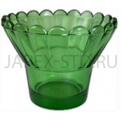Стакан для лампад "Универсальный", стекло, зеленый; h6.Арт.СЛ-126-2/зел