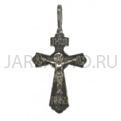 Православный нательный крест, металл, белый; h4.Арт.КН-004-2