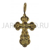Православный нательный крест, металл, жёлтый; h3,2.Арт.КН-006-17