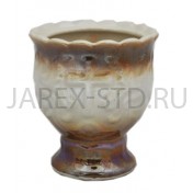 Настольная лампада "Грааль", керамика, коричневая; h7.Арт.К-021/КОР