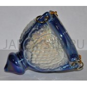 Подвесная лампада "Виноград", керамика, синяя; h9.Арт.К-032/С