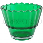 Стакан для лампад "Классик", стекло, зелёный; d7,5.Арт.СЛ-С-001/з