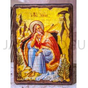 Икона "Илия Пророк", дерево под старину, печать-краска; 17*23.Арт.И-СТ-002/212