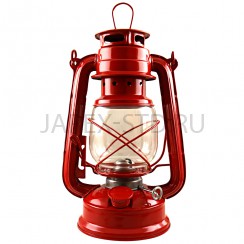 Лампа керосиновая, металл, красная; h18.Арт.ЛМ11D-7-17