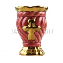 Настольная лампада "Виноград", керамика, цвет красный; h8.Арт.КЦ-019/кр