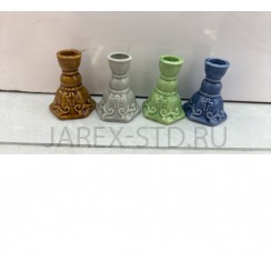 Подсвечник "Вазочка", керамика, цвет в ассортименте;.Арт.КЦ-В/58