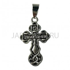 Православный нательный крест, металл; h2,5.Арт.КН-8553-1