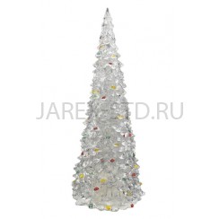 Ёлка рождественская с подсветкой, настольная, пластик; h32.Арт.ЕП-002