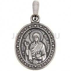 "Мария", нательная икона(образок), серебрение.Арт.ОНП-Ж-001/25