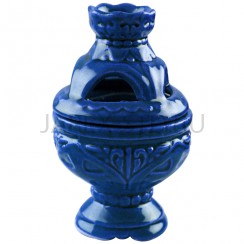 Аромалампа керамическая, цвет синий; h11,5.Арт.КЦ-013/син