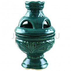 Аромалампа керамическая, цвет зеленый; h11,5.Арт.КЦ-013/зел