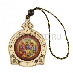 Автомобильная икона-подвеска, дерево "Троица"; h8.Арт.АИ-8104/146