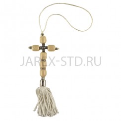 Автомобильная подвеска "Крест" , белый цвет, пластик; h27.Арт.АП-4879-1