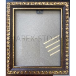 Багетная рамка под полиграфию, тёмная, 17,5×20,5 см