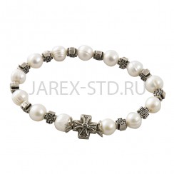 Браслет, речной жемчуг, светлый.Арт.БЖ-001СВ
