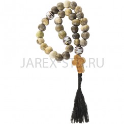 Чётки «Слёзы Богородицы», бусенник, самшит; 30.Арт.ЧСБ-30