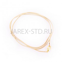 Гайтан бежевый, хлопок, карабин; 60.Арт.Г-003С/беж