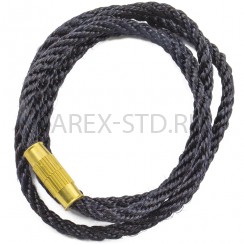 Гайтан чёрный, шёлк крученый, закрутка; 65.Арт.ГШ-007/черн