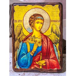 Икона "Ангел Хранитель", дерево под старину, печать-краска; 12,5*16,5.Арт.И-СТ-001/003