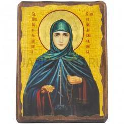 Икона "Евдокия", дерево под старину, печать-краска; 17*23.Арт.И-СТ-002/312