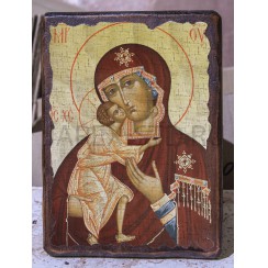 Икона "Феодоровская", дерево под старину, печать-краска; 17*23.Арт.И-СТ-002/152