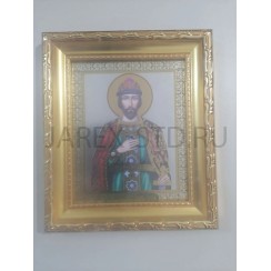 Икона «Игорь» пластиковая рамка, полиграфия,12,5×15 см