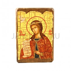 Икона "Ирина", дерево под старину, печать-краска; 7*10.Арт.И-СТИ/217