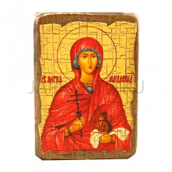 Икона "Мария", дерево под старину, печать-краска; 7*10.Арт.И-СТИ/311