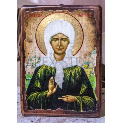 Икона "Матрона", дерево под старину, печать-краска; 30*42.Арт.И-СТ-005/061