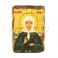 Икона "Матрона", дерево под старину, печать-краска; 7*10.Арт.И-СТ-003/061