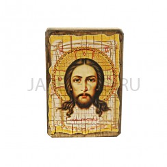 Икона "Нерукотворный образ", дерево под старину, печать-краска; 7*10.Арт.И-СТ-003/096