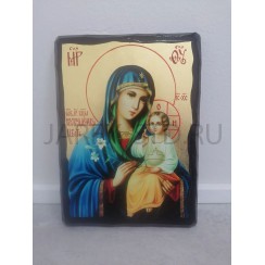Икона «Неувядаемый Цвет», дерево под старину, позолота, печать-краска, 17×23 см
