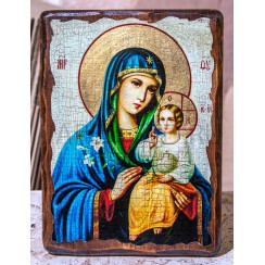 Икона "Неувядаемый Цвет", дерево под старину, печать-краска; 17*23.Арт.И-СТ-002/098