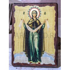 Икона "Покров Пресвятой Богородицы", дерево под старину, печать-краска; 17*23.Арт.И-СТ-002/112