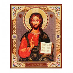 Икона "Спаситель", мдф, полиграфия; 17*21.Арт.И-МДФ-003/133