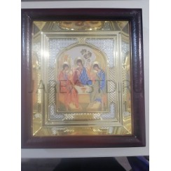 Икона «Святая Троица» пластиковая рамка, полиграфия, 16,5×18 см